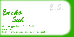 eniko suh business card